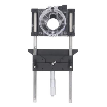 Imagem de Gabarito de Canelura de Roteador de 65 Mm, Cauda de Andorinha Precisa e Gabarito de Broca Reta Design Exclusivo para Alinhamento de Cavilha Liga de Alumínio Faixa de Ajuste de