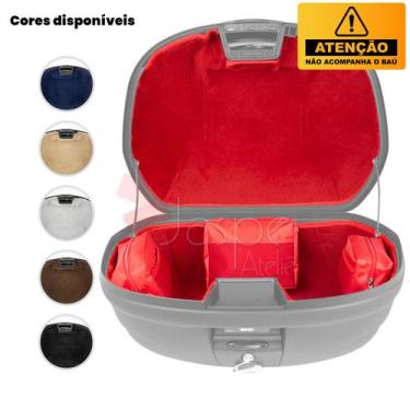 Imagem de Forração Baú Givi Monolock E470N Forro Premium 47 Litros - Jaspe Ateli