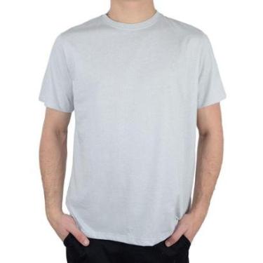 Imagem de Camiseta Masculina Dudalina MC Jacquard Cinza Claro - 415406-Masculino