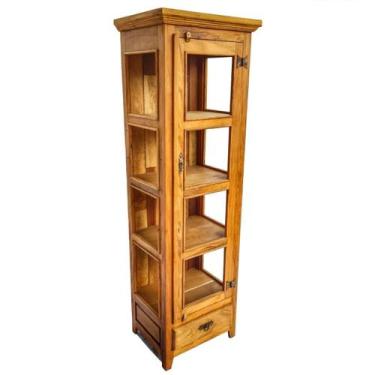 Imagem de Armario Cristaleira Coluna Rustica Canto Madeira Demolição - Minas Art