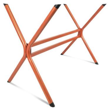 Imagem de Base De Mesa Jantar Retangular P/ Tampo Até 1,40m Pedra Vidro E Madeir