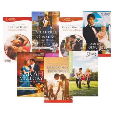 Imagem de Romances Harlequin Paixão Amor Desejo Preço Barato Kit 7 Livros (Compr