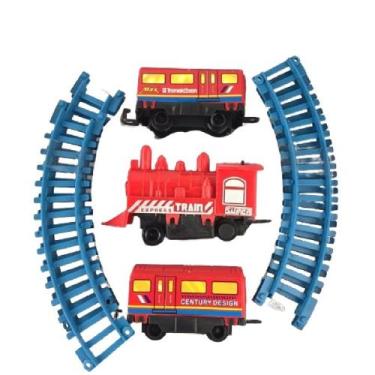 Imagem de Trem Monta e Desmonta com Trilho brinquedo alta durabilidade - Filó Mo