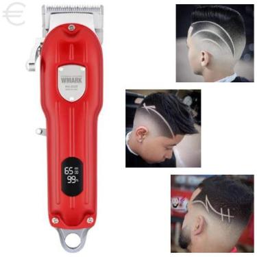 Imagem de Máquina Para Cortar Cabelo Profissional Wmark 2025B Vermelha