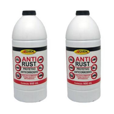 Imagem de Anti Rust Anticorrosivo Impermeável Allchem 900ml 2 Unidades - ALLCHEM