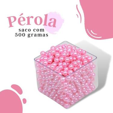 Imagem de Pérola Rose 10Mm Pacote Com 500 Gramas - Nybc