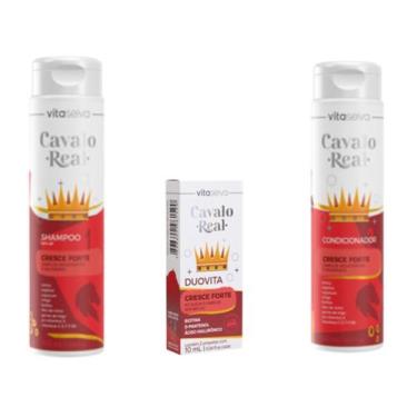 Imagem de Vita Seiva Cavalo Real Cresce Forte 03 Produtos (Shampoo/Condicionador