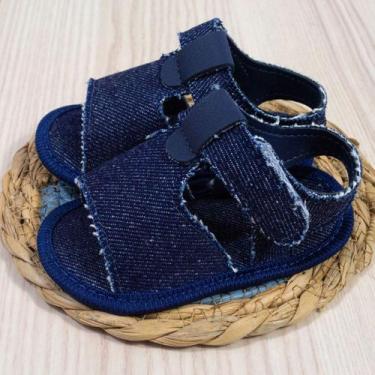 Imagem de Sandália tiras autocolantes jeans para bebê - Era Uma Vez, 15