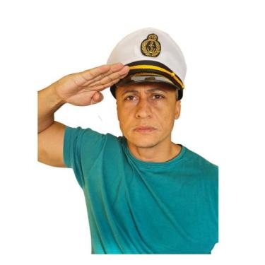 Imagem de Marinheiro Quepe Boina Chapéu  Capitão Fantasia Festa Carnaval - Lynx 