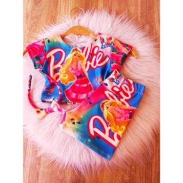 Imagem de Conjunto Menina Malu Temático Barbie +Short - EDYNHOKIDS, 03 ANOS A 06