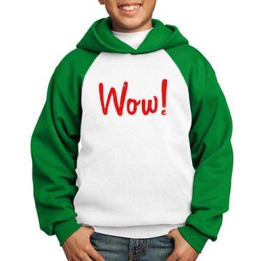 Imagem de Moletom Infantil Wow! - Foca na Moda, Branco, Verde, 6
