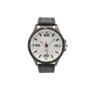 Imagem de Relógio Masculino Quartzo Minimalista Social Pulseira Couro - SB, L