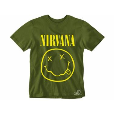Imagem de Camiseta Nirvana camisa Banda de Rock Masculina e Feminina blusa Uniss