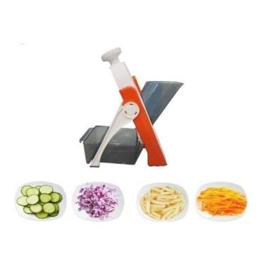 Imagem de Fatiador legumes batata pepino repolho frutas ajustavel inox - ZEM