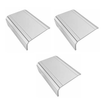 Imagem de Kit 03un Esteiras Suporte Reta Flexivel P/ Braço Sofá Branca - MA SORP