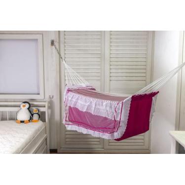 Imagem de Rede de Dormir Berço infantil para Bebê Pink - TEIXEIRA