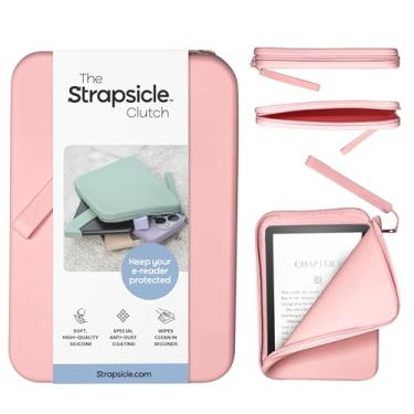 Imagem de Strapsicle Bolsa de silicone para Kindle e E-Readers – Bolsa multiuso para celular, carteira e chaves – serve para Paperwhite 2024, Kindles, Kobos, Nook e iPad Mini 6 de 6,8 polegadas – Revestimento
