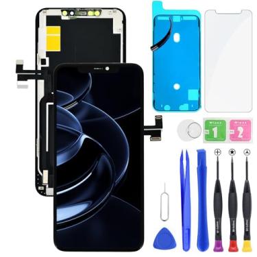 Imagem de HXAQGP Para iPhone 11 Pro Max Tela LCD FHD Substituição de Tela 3D Touch Digitalizador Moldura Montagem Completa com Kit de Ferramentas de Reparo para 16.5 cm A2218, A2161, A2220+Adesivo Impermeável +