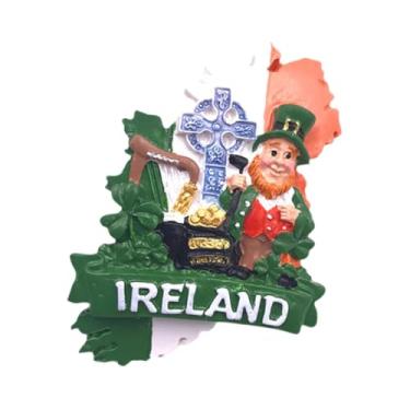 Imagem de MERIGLARE Adesivo de geladeira 3D europeu, adesivo de geladeira, acessórios de cozinha, adesivos de parede de geladeira, lembrança turística para cozinha