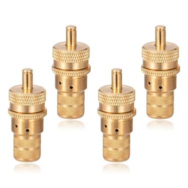 Imagem de Yourkar Deflator de pneu de 4 peças, kit de deflator de pneu de carro ajustável de 6-30 PSI, válvula de desinflação de pneu automática universal para veículos, motocicletas, carros, caminhões