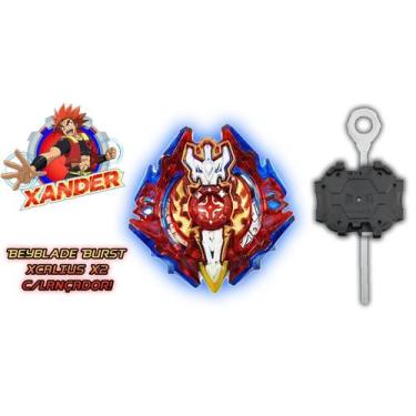 Imagem de Beyblade Burst Xcalius X2 + Lançador Beyblade Burst Promo - Tornado Gy
