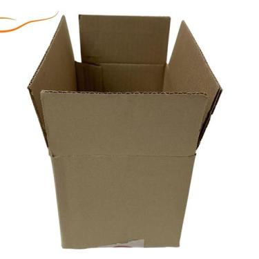 Imagem de Caixa de Papelão SemiKraft 19x12x12 Resistente para Envios de E-commer