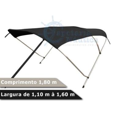 Imagem de Capota Toldo Nautico 3 Arcos para Lanchas, Barcos de Aluminio e Botes 