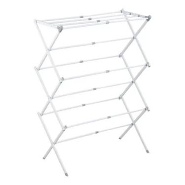 Imagem de Varal Vertical Retrátil de Chão - Branco - POWER MAID, Branco