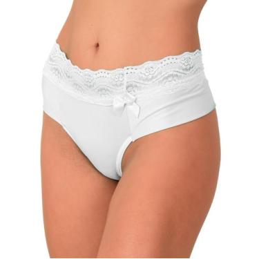 Imagem de Calcinha vip lingerie microfibra lisa fio duplo, G