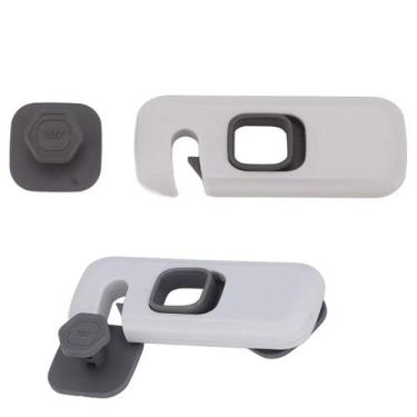 Imagem de Fechadura Trava de Segurança Armario Gaveta Geladeira Protege Bebe Cri