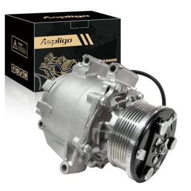 Imagem de Aspligo Compressor de ar condicionado AC serve para Honda Civic 1.8L 2006-2011, com embreagem A/C, compressor CA CO4918AC, substitui 38800R62H01, 38800RZVG020M2, 38800RZVG022M2, 38810RNAA01, 38810