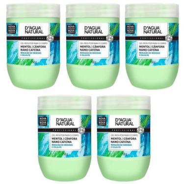 Imagem de Kit 5 Unidades Gel Redutor para o Corpo Dagua Natural Mentol Cânfora N