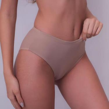 Imagem de Calcinha Cintura Alta Frente Dupla Provence Confortável - Demillus, Ch