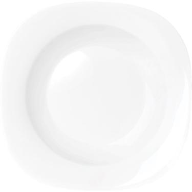 Imagem de Kit 6 Pratos de Vidro Fundo Quadrado 21cm Plaza Opaline Duralex