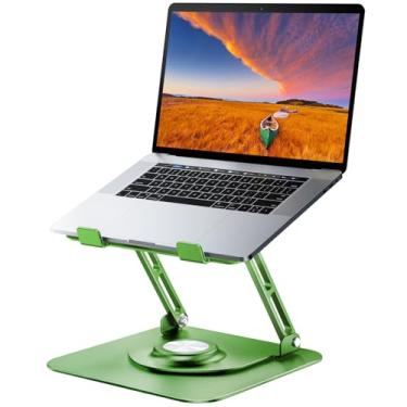 Imagem de JOYEKY Suporte de laptop para mesa, suporte ergonômico para trabalho colaborativo, suporte portátil para laptop, serve para todos os laptops de 10 a 16 polegadas (verde