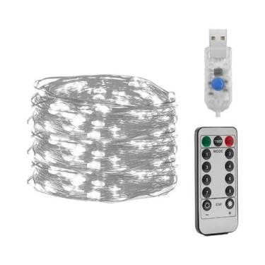 Imagem de Lâmpada De Fada Com Fio De Cobre LED RGB Branco Quente USB Para Decora