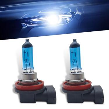 Imagem de Flygun Lâmpada Halógena Automotiva H11, 2 Peças, Dc12V 55W, Alta Potência, 360°, Luz Ultrabranca, Condensador, Refrigeração, Farol De Neblina, Acessórios Modificação Design Integrado, Adequado Para