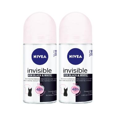 Imagem de Kit Desodorante Roll On Nivea Invisible For Black & White 1 Unidade