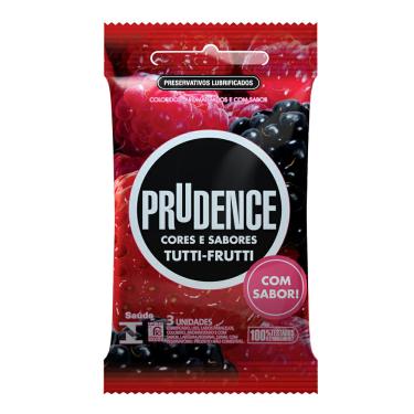Imagem de Preservativo Prudence Cores E Sabores Tutti-frutti C/3 Unidades