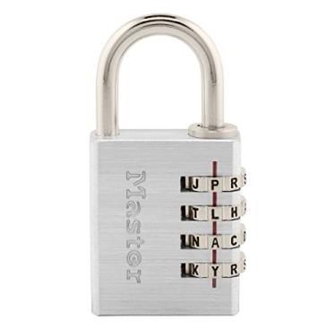 Imagem de Master Lock 643DWD Pacote com 4 4 cm (1-9/16") de largura, conjunto seu próprio cadeado de combinação de palavras