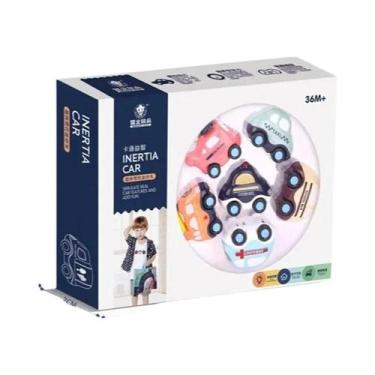 Imagem de Conjunto De Mini Carro De Inércia Infantil, Desenho Animado, Polícia, 