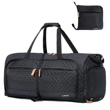 Imagem de Mochila de viagem Lekesky dobrável 80L com compartimento para sapatos