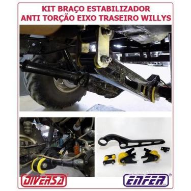 Imagem de Kit Braço Estabilizador Do Eixo Traseiro Jeep Willys - Enfer Diversa