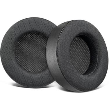 Imagem de SOULWIT Almofadas de ouvido de substituição para Corsair Virtuoso RGB Wireless XT SE fone de ouvido para jogos sem fio, Com espuma de isolamento de ruído de alta densidade - TM Preto