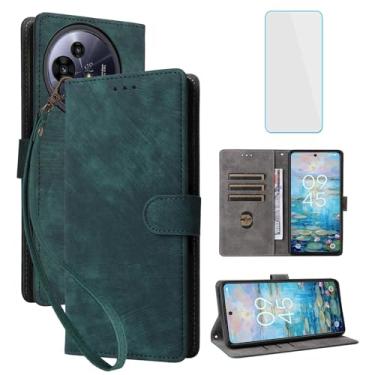 Imagem de IUQXU Capa carteira para celular TCL 60 XE Nxtpaper 5G com protetor de tela [bloqueio RFID] capa de celular flip de couro com suporte para cartão feminino e masculino para TCL60 XE TCL60XE Nxtpaper 5G