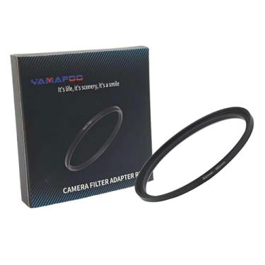 Imagem de Adaptador de anel de metal para cima/para baixo compatível com câmeras mirrorless DSLR Lens, conversor de rosca de filtro UV CPL ND, preto (82-86)