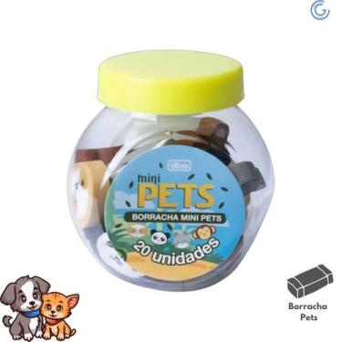 Imagem de Borracha Mini Pets c/20 Und - Tilibra