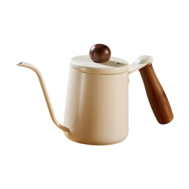 Imagem de ＫＬＫＣＭＳ Bule de Café com Bico de Pescoço de Ganso, branco, 350mL