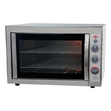 Imagem de Forno Elétrico De Bancada Layr Luxo Premyum 65 litros, Com Puxadores Em Aço Inox, Visor Iluminado E Lâmpada Interna