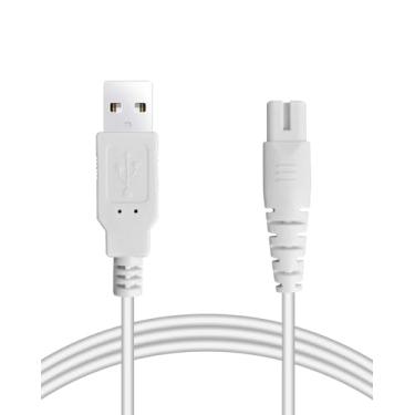Imagem de Naubluvo Carregador De Fio Dental Com Carregamento Usb 1,5 M (4,9 Pés) Para Nicwell, Coslus, Nicefeel, Aquasonic, Mospro, Oralfree, Tovendor, Hangsun, Initio, Mcnaval, Zerhunt E Cremax Irrigador Ora